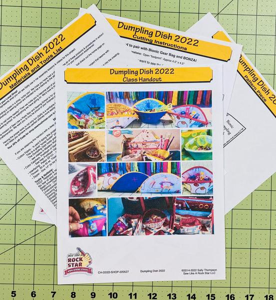 #SSAL-DD-Dumpling Dish-STREAMING RECORDINGS-Includes Class Handout-Sew A Long 2019-remastered 2022