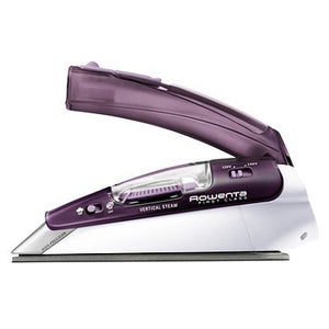 Rowenta DA1560 Travel-Ready 1000-Watt Compact Steam Iron Stainless Steel Soleplate 120-Volt and 240-Volt, 200-Hole, Purple