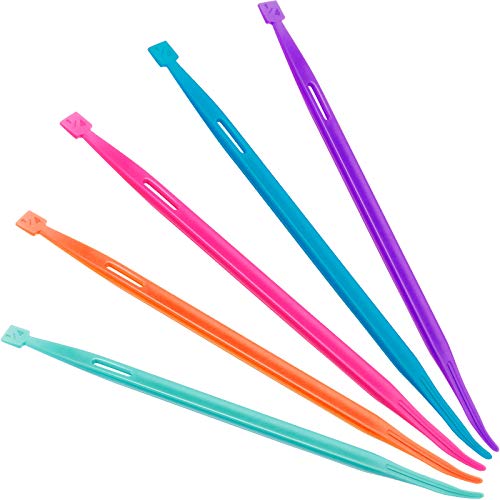 Thang Sewing Tools Accessories Thread Rubber Band Tool Sewing Craft Quilting Tools 5 Pieces for Sewing Craft Projects (Pink, Orange, Blue, Green, Purple)