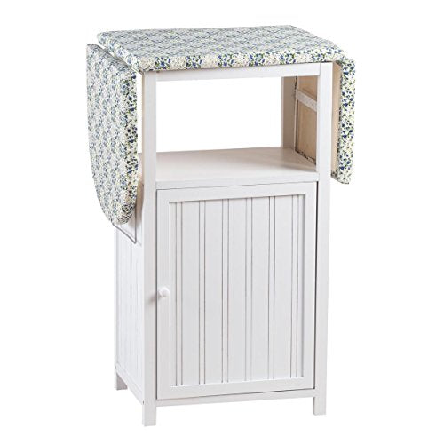 OakRidge Deluxe Ironing Board with Storage Cabinet, White
