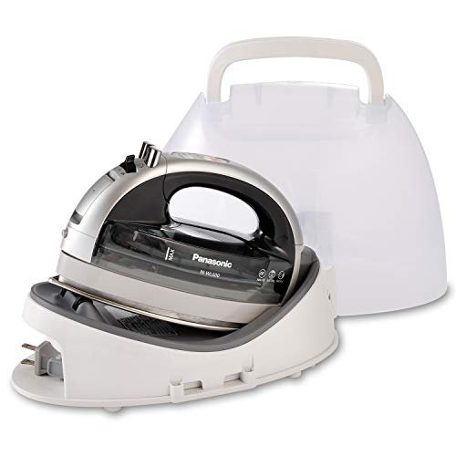 Sally: Panasonic NI-WL600 Cordless, Portable 1500W Contoured Multi-Directional Steam/Dry Iron, Stainless Steel Soleplate, Power Base and Carrying/Storage Case, Silver