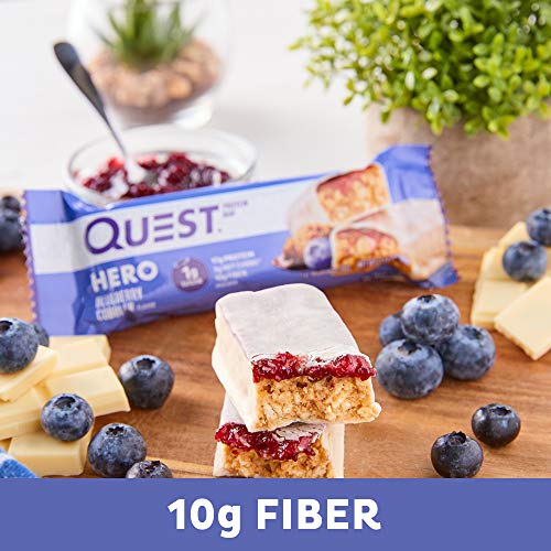 Sally in Colorado:  Quest Nutrition Blueberry Cobbler Hero Protein bar, Low Carb, Gluten Free, 10Count