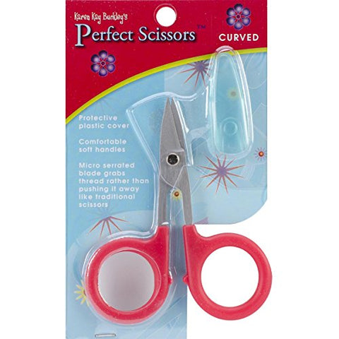 Janie in Georgia: Karen Kay Buckley Curved Scissors, 3-3/4-Inch, 0.02 Pounds (Red)