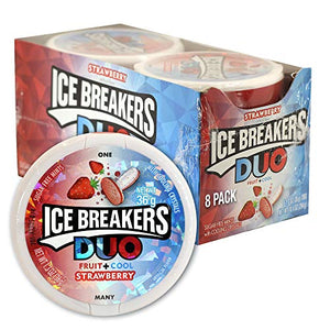 Sally in Colorado: Ice Breakers: Container perfect for used rotary cutter safety! Sugar Free Duo Mints, Strawberry Fruit and Cool,Pack of 8