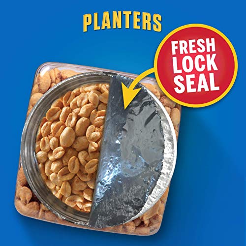 Janie in Georgia: PLANTERS Dry Roasted Peanuts, 34.5 oz. Resealable Plastic Jar - Peanuts with Sea Salt - Peanut Snacks - Shareable Snacks - Heart Healthy Snacks for Adults - Great School Snack or Work Snack - Kosher